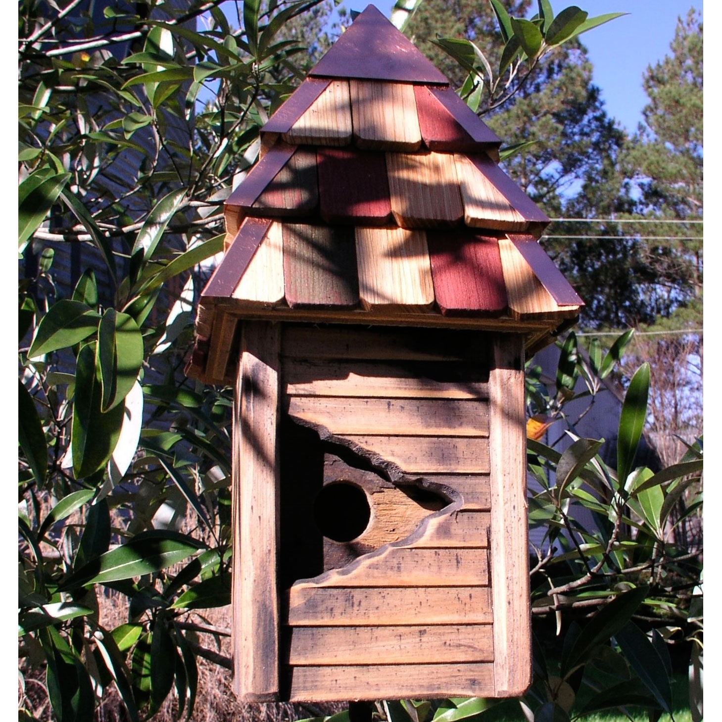 Vintage Gatehouse Rustic Wooden Bird House - Yard Envy