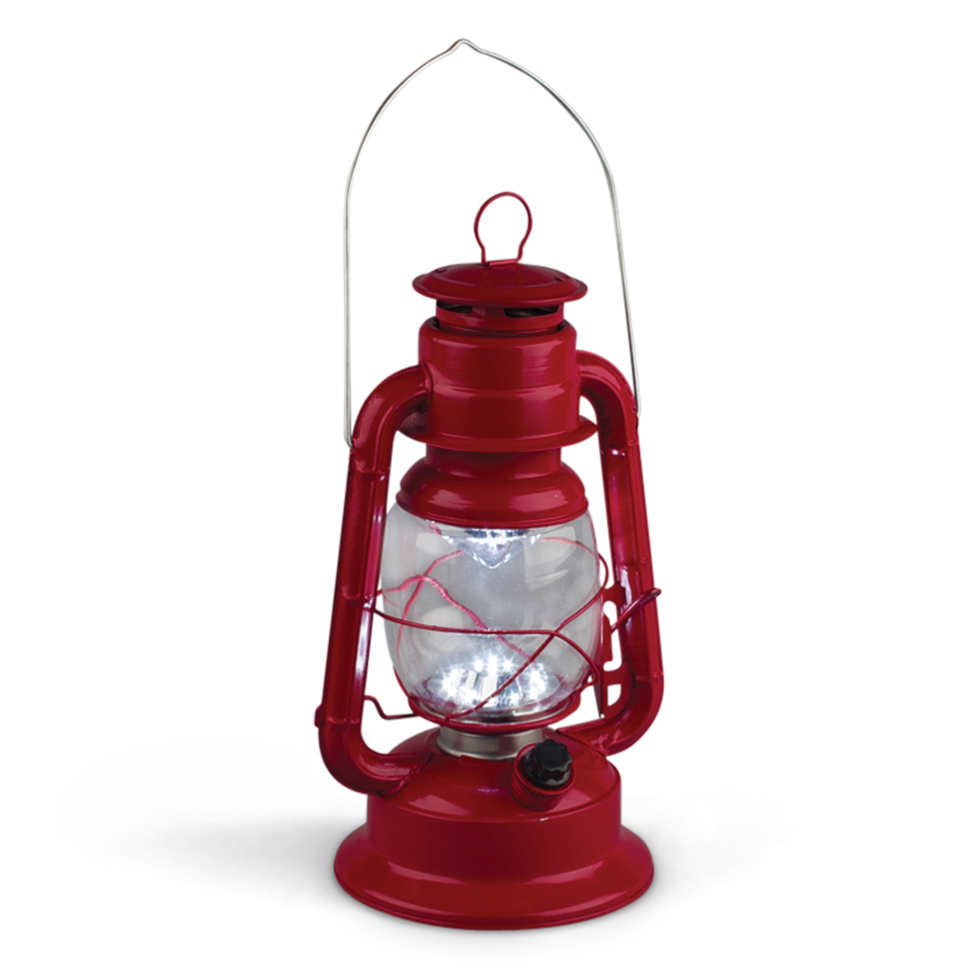 Red LED Hurricane Lantern - Yard Envy