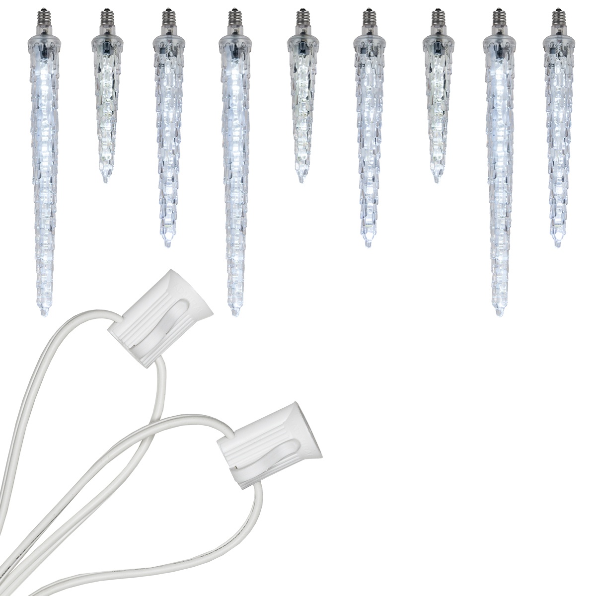 falling led icicle lights