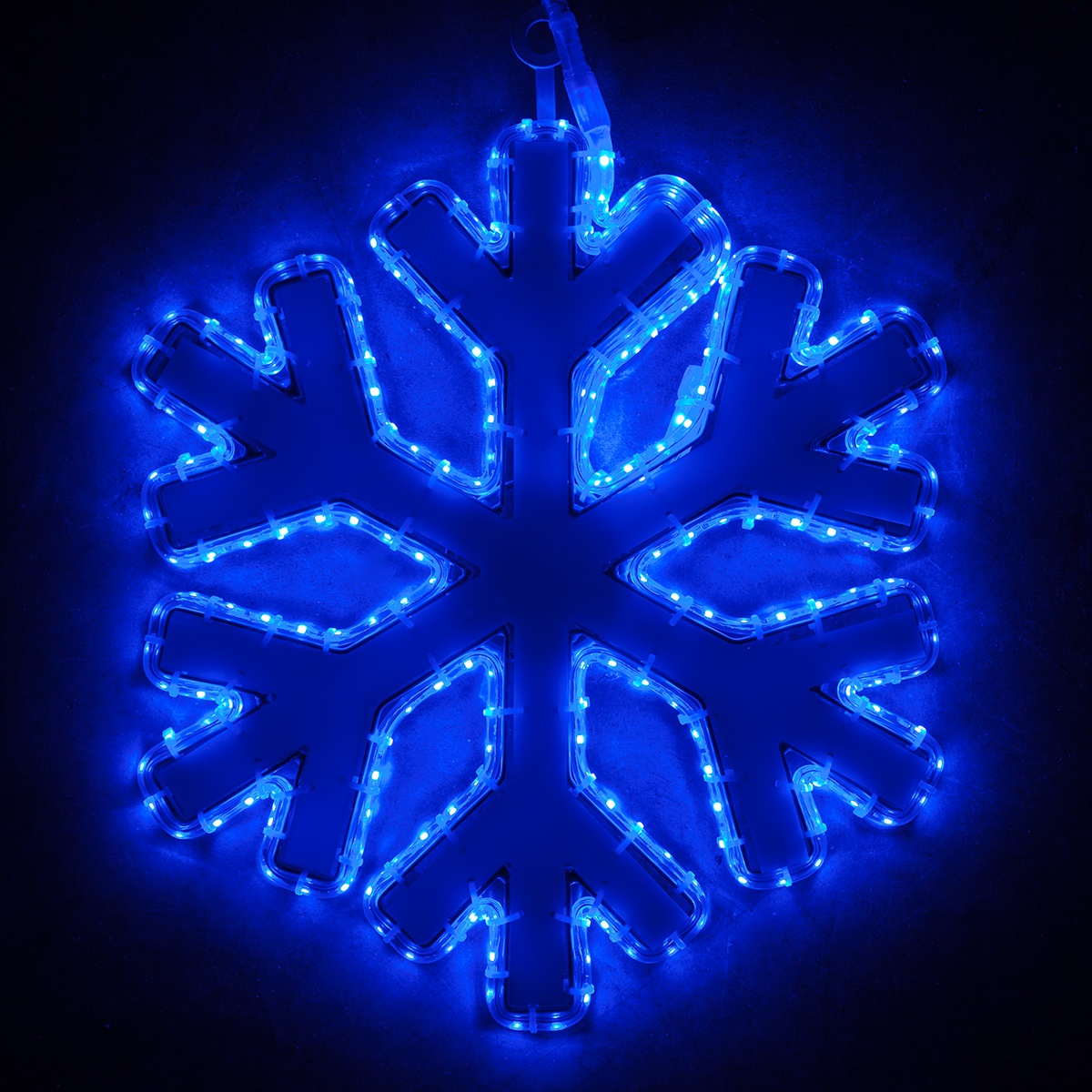 blue snowflake lights