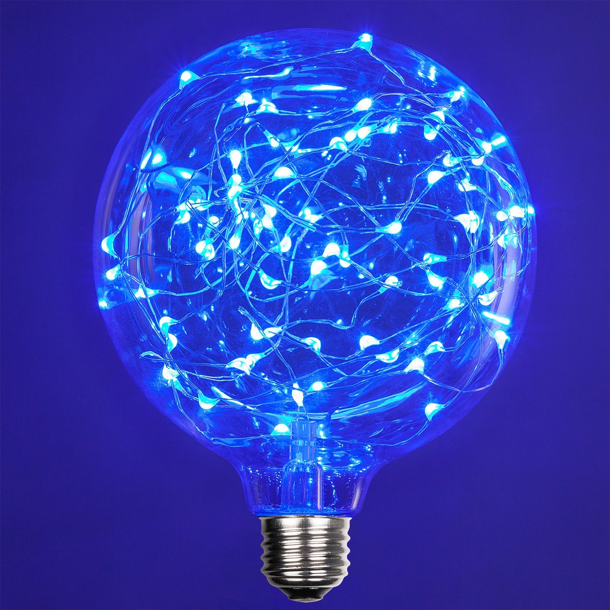 blue globe lights