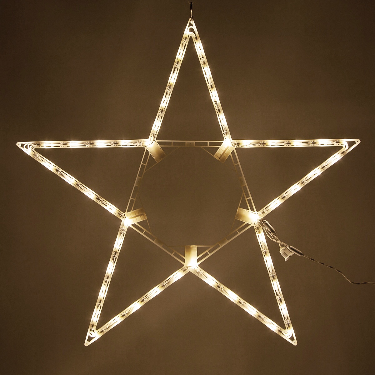 LED 5 Point Folding Star, Warm White Lights - Yard Envy