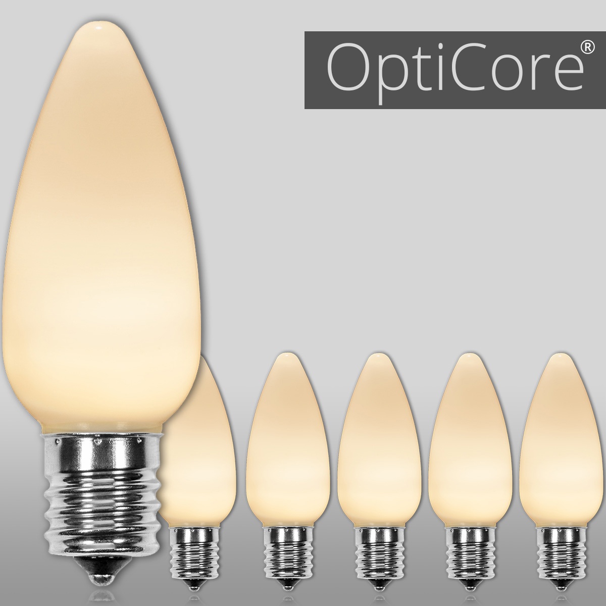 C9 Smooth OptiCore ® LED Light Bulbs, Warm White - Yard Envy