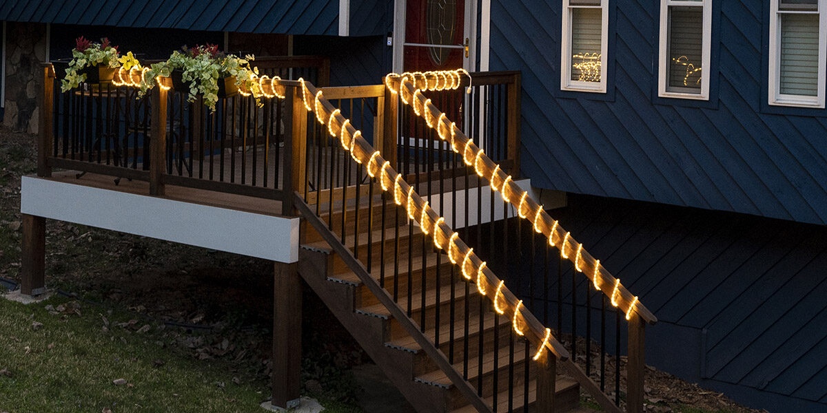 Led Rope Light Shines In These Outdoor Deck Lighting Ideas Yard Envy